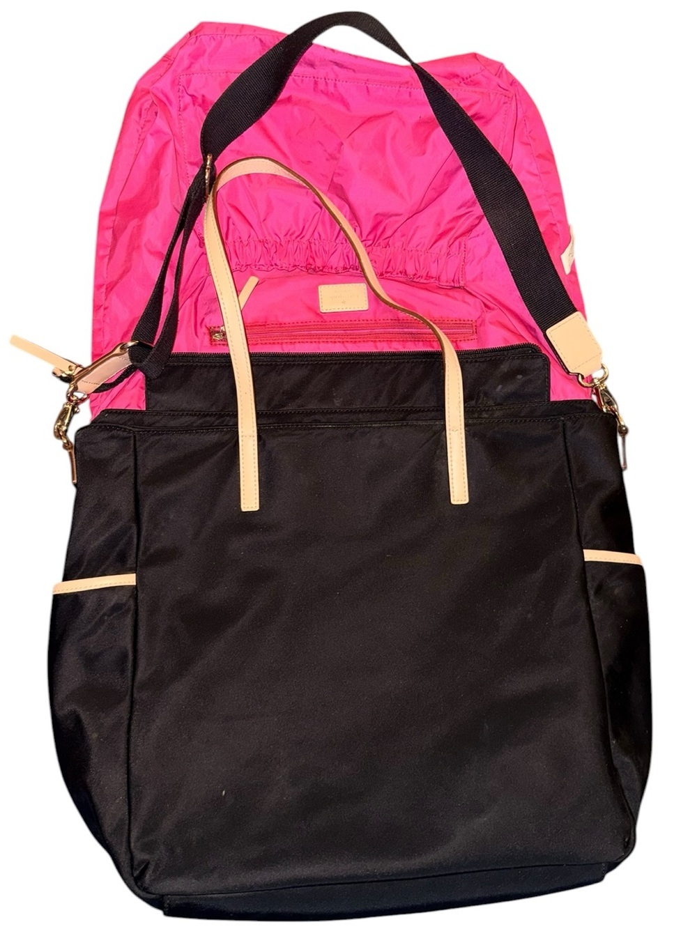 Kate Spade Honey Baby Bag Kennedy Park Black Nylon Diaper Bag - Picture 7 of 13